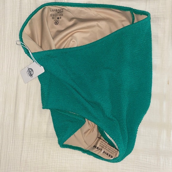 High waisted textured swim bottom - Picture 3 of 6